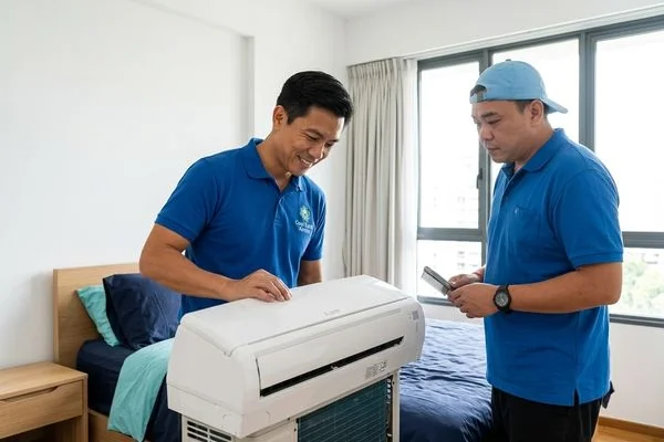 Mitsubishi aircon servicing image 1