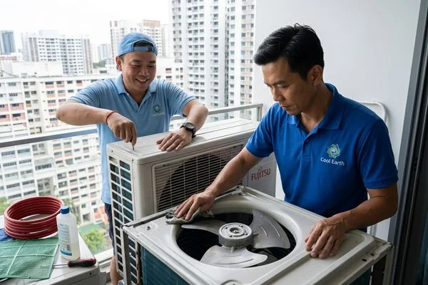 Fujitsu aircon servicing image 2