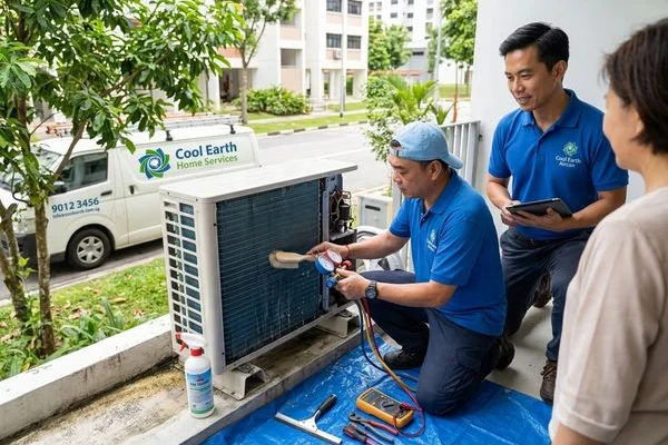 Mitsubishi aircon servicing image 2